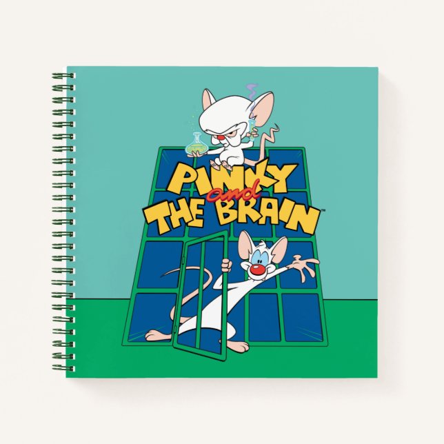 Animaniacs | Pinky und The Brain Cage Graphic Notizbuch (Vorderseite)