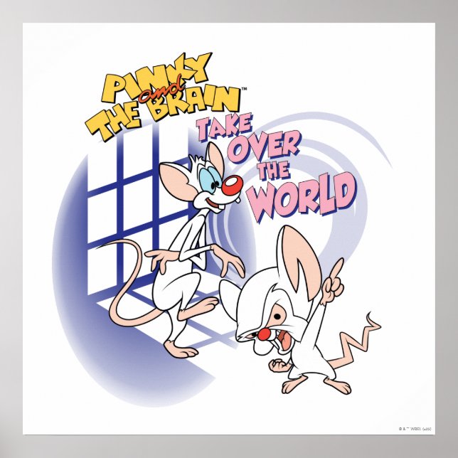 Animaniacs | Take Over The World Graphic Poster (Vorne)