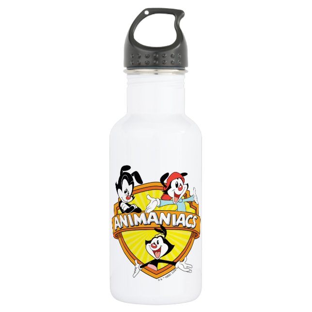Animaniacs | Warner Brothers & Sister WB Shield Edelstahlflasche (Vorderseite)