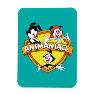 Animaniacs   Warner Brothers & Sister WB Shield Magnet