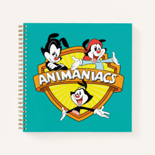 Animaniacs Warner Brothers & Sister WB Shield Notizbuch