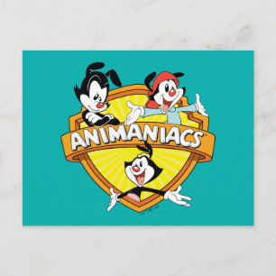 Animaniacs   Warner Brothers & Sister WB Shield Postkarte