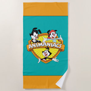 Animaniacs Warner Brothers & Sister WB Shield Strandtuch