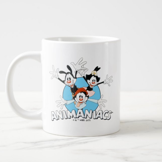 Animaniacs | Warner Siblings Arms Wide Graphic Jumbo-Tasse (Links)