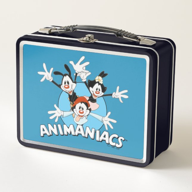 Animaniacs | Warner Siblings Arms Wide Graphic Metall Brotdose (Vorderseite)