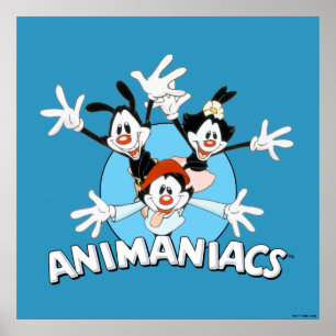 Animaniacs   Warner Siblings Arms Wide Graphic Poster