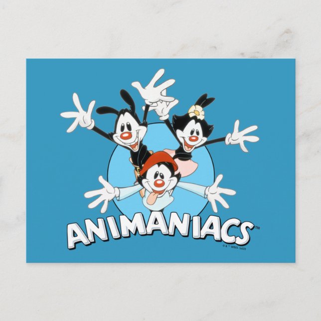 Animaniacs | Warner Siblings Arms Wide Graphic Postkarte (Vorderseite)