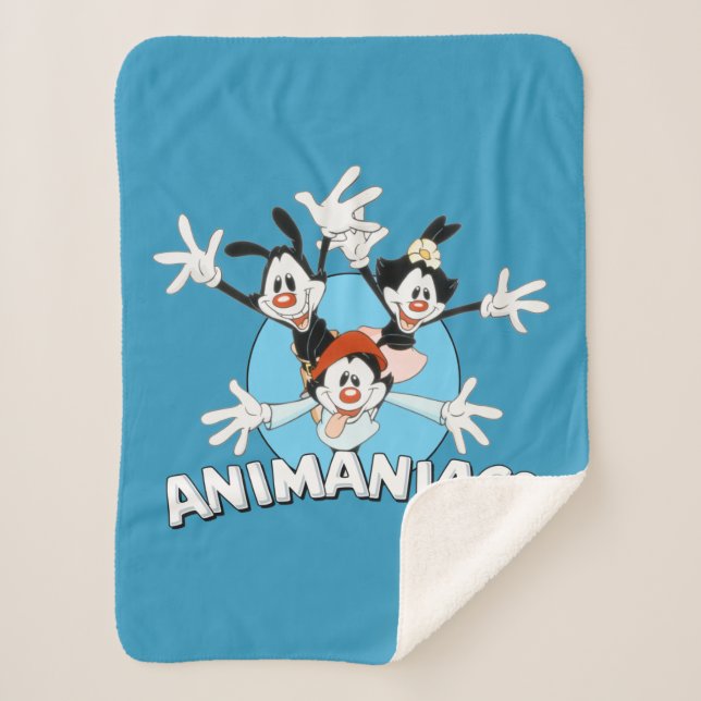 Animaniacs | Warner Siblings Arms Wide Graphic Sherpadecke (Vorderseite)