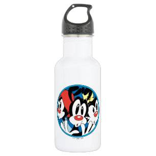 Animaniacs   Warner Siblings Circle Graphic Edelstahlflasche