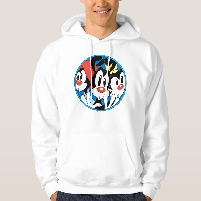 Animaniacs | Warner Siblings Circle Graphic Hoodie (Vorderseite)
