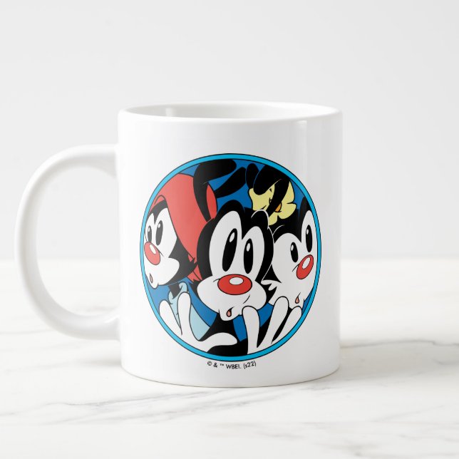 Animaniacs | Warner Siblings Circle Graphic Jumbo-Tasse (Links)