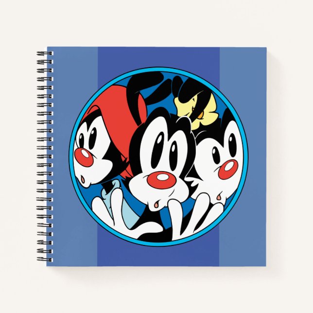 Animaniacs | Warner Siblings Circle Graphic Notizbuch (Vorderseite)