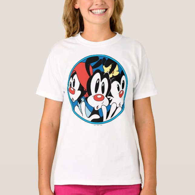Animaniacs | Warner Siblings Circle Graphic T-Shirt (Vorderseite)