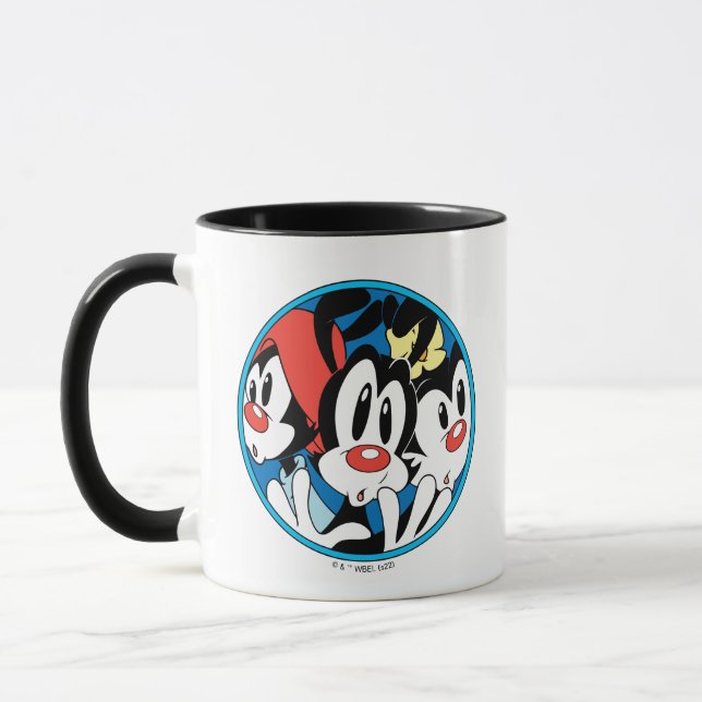 Animaniacs | Warner Siblings Circle Graphic Tasse (Links)