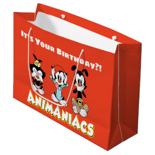 Animaniacs Warner Siblings "No Evil" Grafik Große Geschenktüte