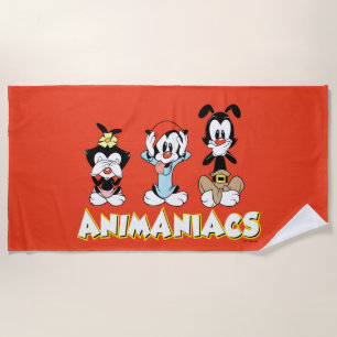 Animaniacs Warner Siblings "No Evil" Grafik Strandtuch
