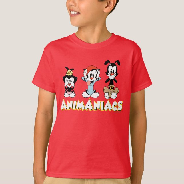 Animaniacs | Warner Siblings "No Evil" Grafik T-Shirt (Vorderseite)