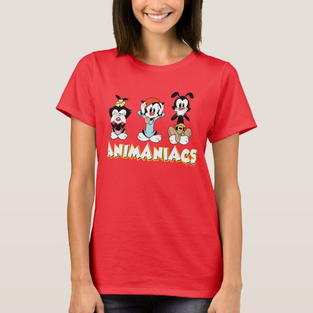 Animaniacs | Warner Siblings "No Evil" Grafik T-Shirt (Vorderseite)