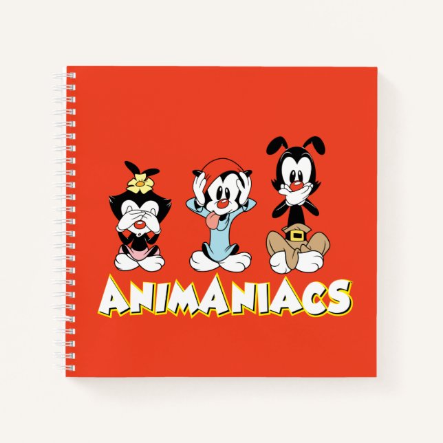 Animaniacs Warner Siblings "No Evil" Graphic Notizbuch (Vorderseite)
