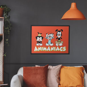 Animaniacs Warner Siblings "No Evil" Graphic Poster