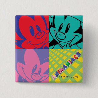 Animaniacs | Warner Siblings Pop Art Graphic Button