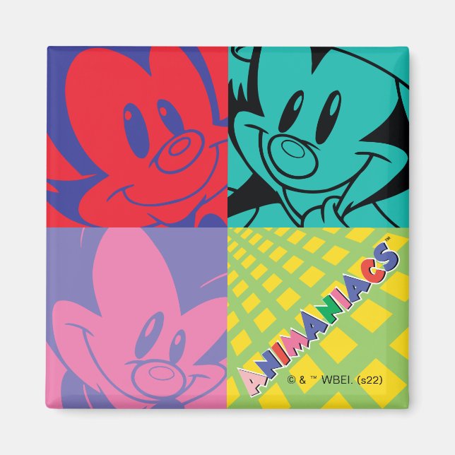 Animaniacs | Warner Siblings Pop Art Graphic Magnet (Vorne)