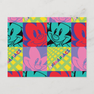 Animaniacs   Warner Siblings Pop Art Graphic Postkarte