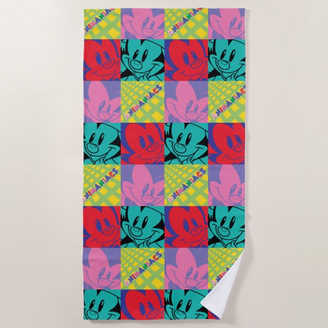 Animaniacs | Warner Siblings Pop Art Graphic Strandtuch (Vorderseite)