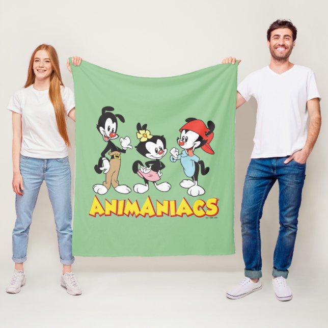 Animaniacs | Yakko, Dot und Wakko Stehend Fleecedecke (Beispiel)