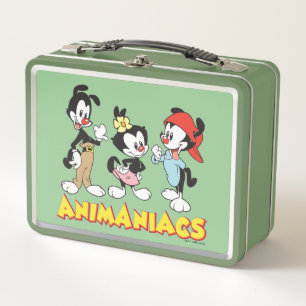Animaniacs Yakko, Dot und Wakko Stehend Metall Brotdose