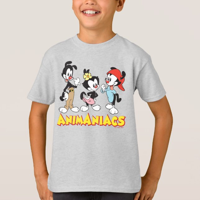 Animaniacs | Yakko, Dot und Wakko Stehend T-Shirt (Vorderseite)