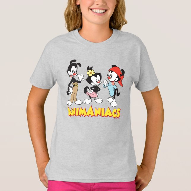 Animaniacs | Yakko, Dot und Wakko Stehend T-Shirt (Vorderseite)