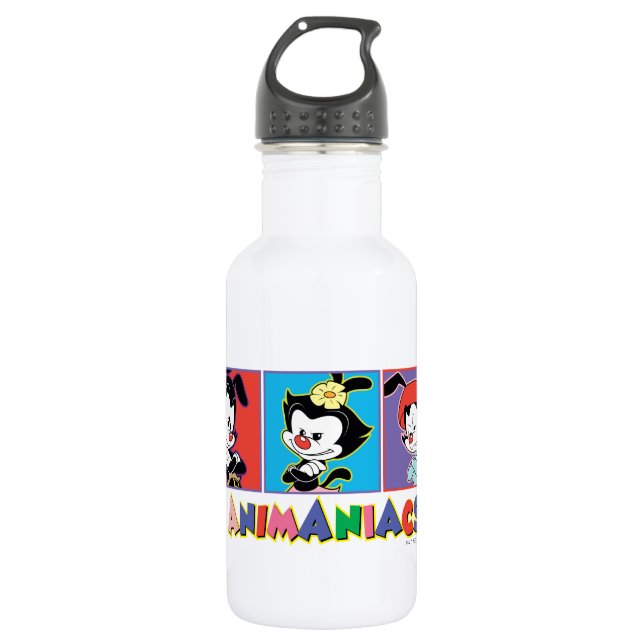 Animaniacs | Yakko, Dot, & Wakko Panel Graphic Edelstahlflasche (Vorderseite)