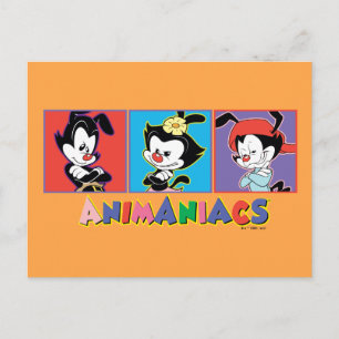 Animaniacs Yakko,   Dot, & Wakko Panel Graphic Postkarte