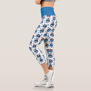 Animaniacs   Yakko, Wakko & Dot Circle Pattern Capri Leggings