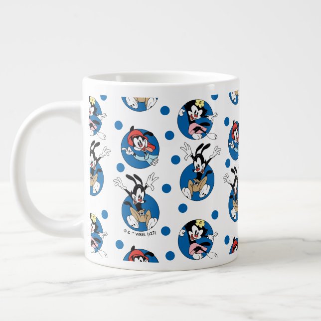Animaniacs | Yakko, Wakko & Dot Circle Pattern Jumbo-Tasse (Links)