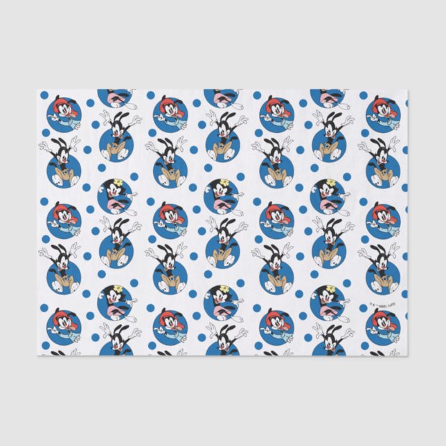 Animaniacs | Yakko, Wakko & Dot Circle Pattern Seidenpapier (Vorderseite)