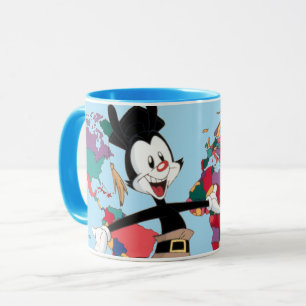 Animaniacs Yakkos Weltkarte Grafik Tasse