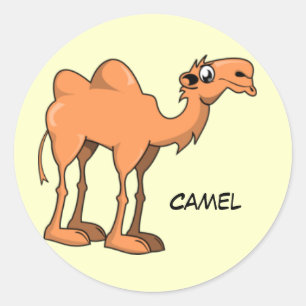Animated Camel Runder Aufkleber