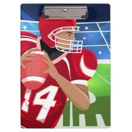 Animated Football Player Zwischenablage Klemmbrett