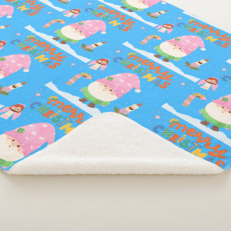 Animated Gnome Frohe Weihnachten Sherpadecke