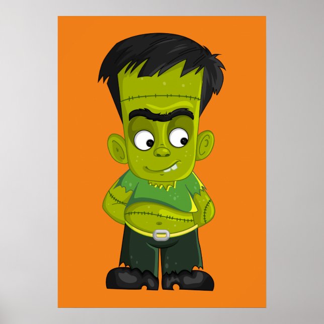 Animated Halloween Frankenstein Poster (Vorne)