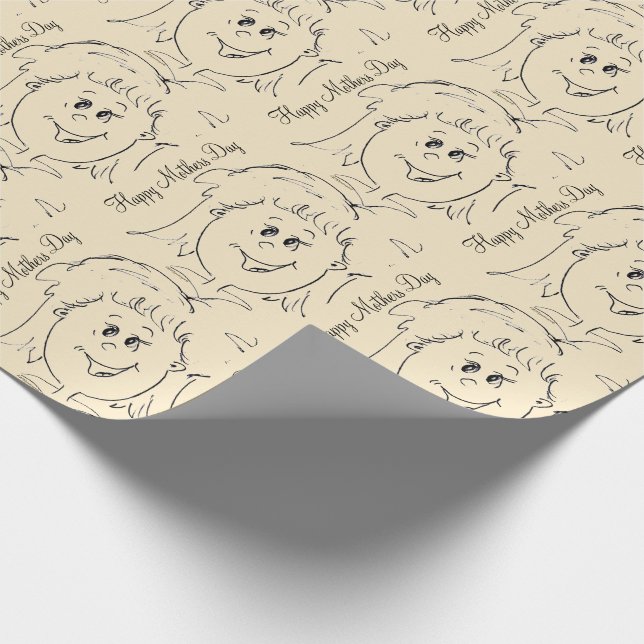 Animated Happy Mütter Day Graphics Geschenkpapier (Ecke)