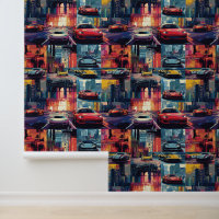 Animated Retro-Rennwagen Pop Kunst Fantasy-Welt