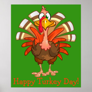 Animated Turkey Poster