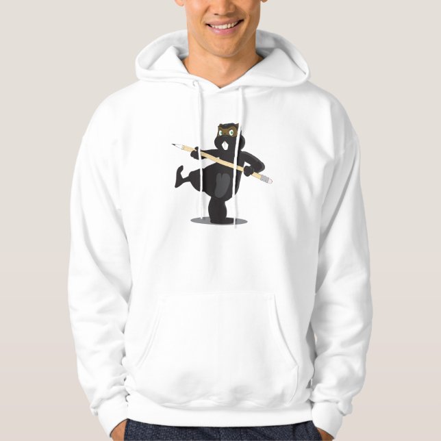 Animation Ninja Biber (Titel) Hoodie (Vorderseite)