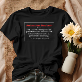 Animation Student lustige Definition T-Shirt
