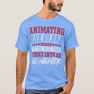 Animations-Cartoon-Künstler 3D-Modellierung 3D-Ani T-Shirt