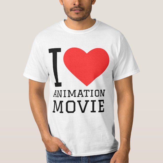 Animationsfilm I Liebe T-Shirt (Vorderseite)