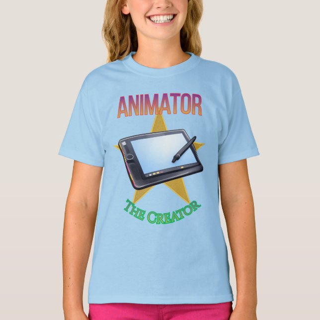 Animator - Das Creator-Girl's Dark T-Shirt (Vorderseite)